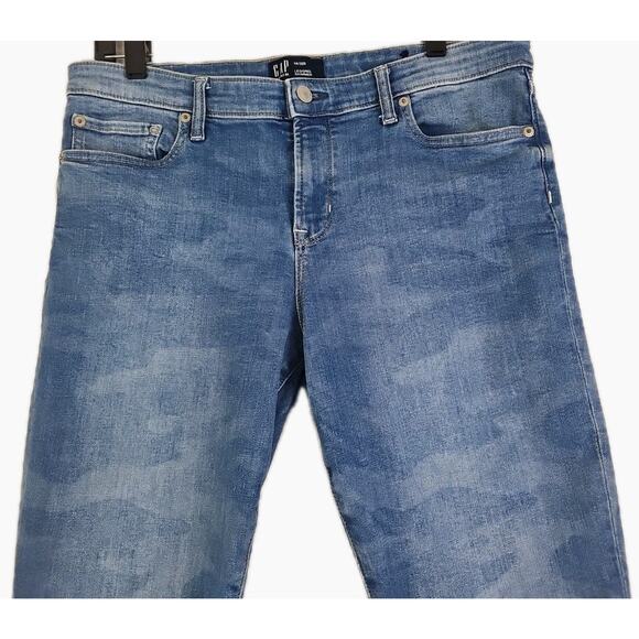 Gap 1969 Jeans Women Size 14/32R Blue Cotton Stretch High Rise Legging Skimmer. - Picture 14 of 14